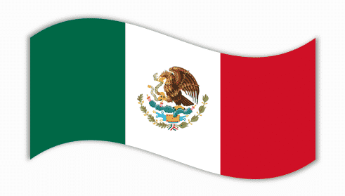 drapeau mexicain vert blanc rouge