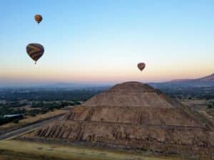 Tour en montgolfière à Teotihuacan