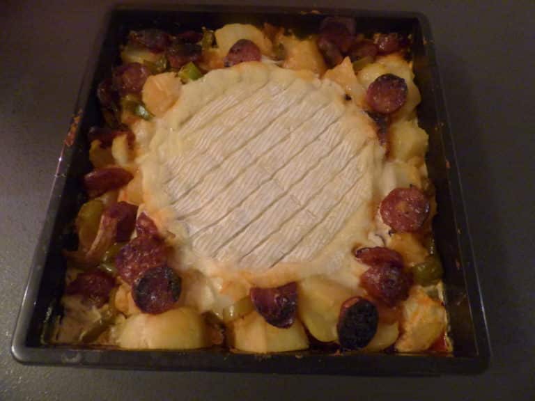 tartiflette mexicaine chorizo poivron