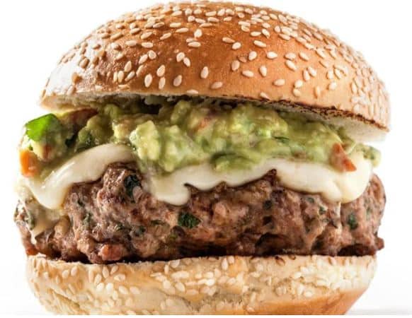 Burger à la dinde et Guacamole