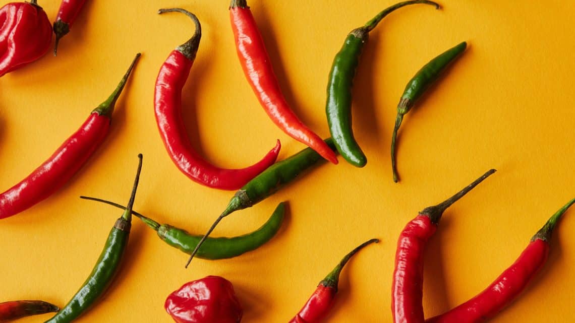 Piment jalapeño rouge et vert