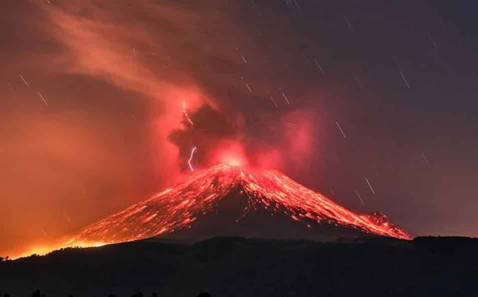 éruption d'El Popo - Popocatépetl