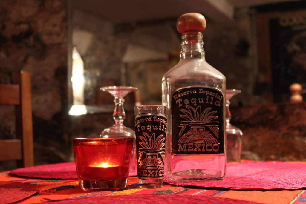 L'artisanat des bouteilles de tequila