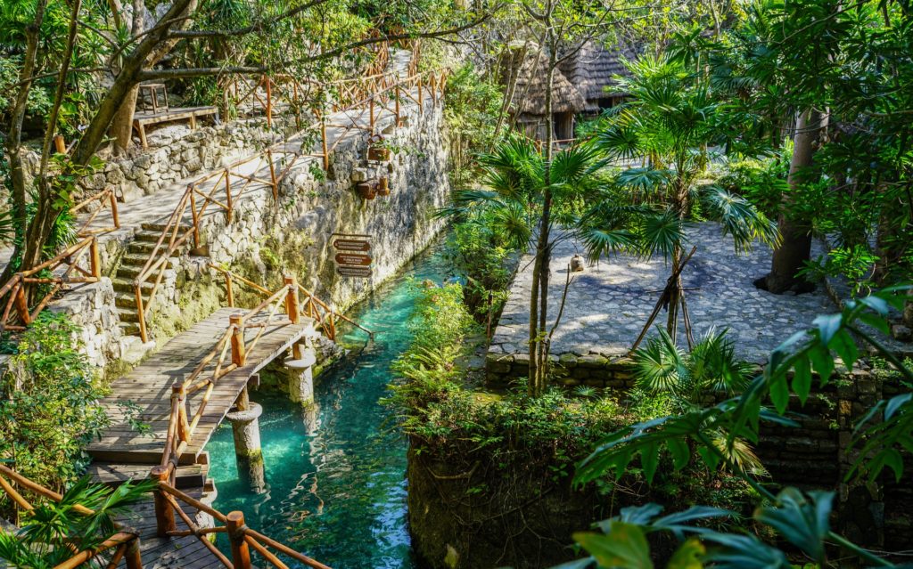 Parcours Xcaret, chemins