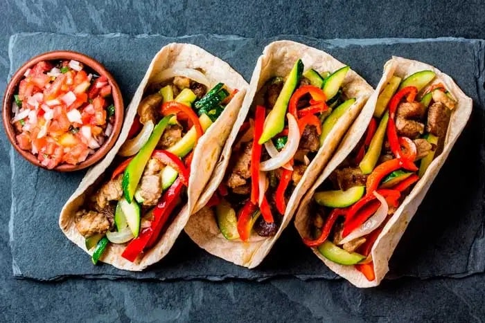 Les fajitas à emporter/ à se faire livrer