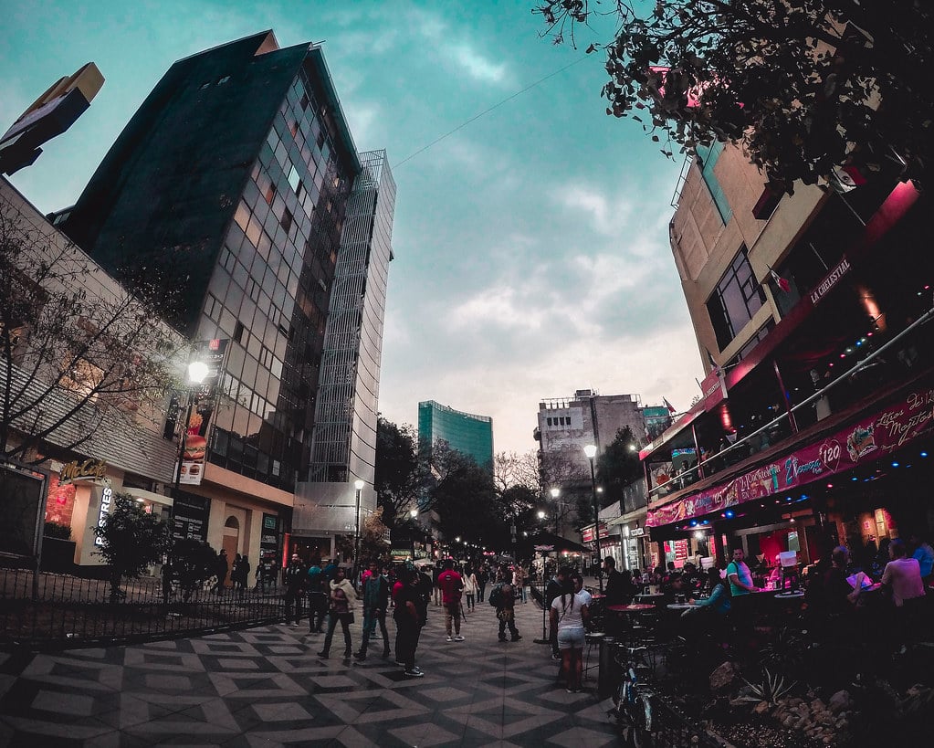 Quartier Zona Rosa à Mexico