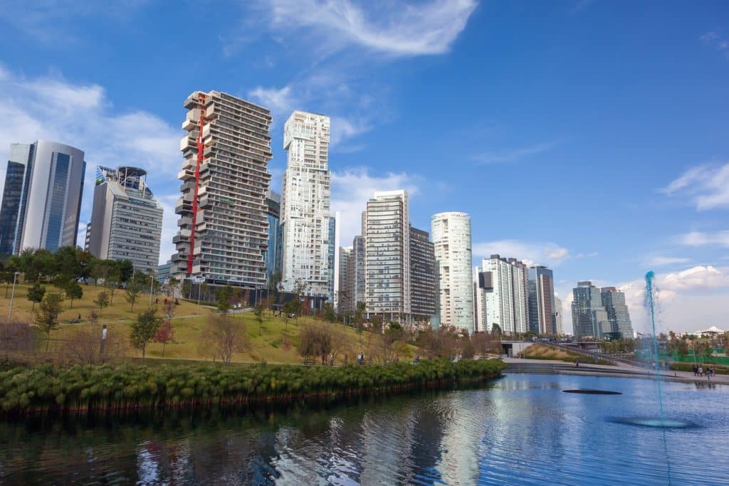 Quartier des affaires Santa Fe à Mexico City