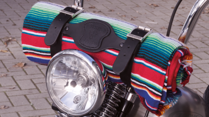 Plaid mexicain pour moto
