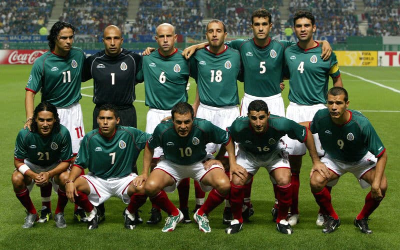 Coupe du monde 2002 équipe mexicaine Corée-Japon