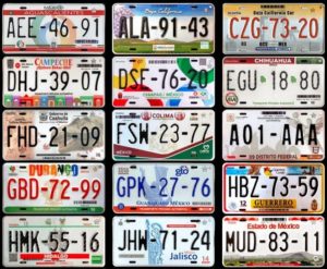 Les plus belles plaques d'immatriculation du Mexique