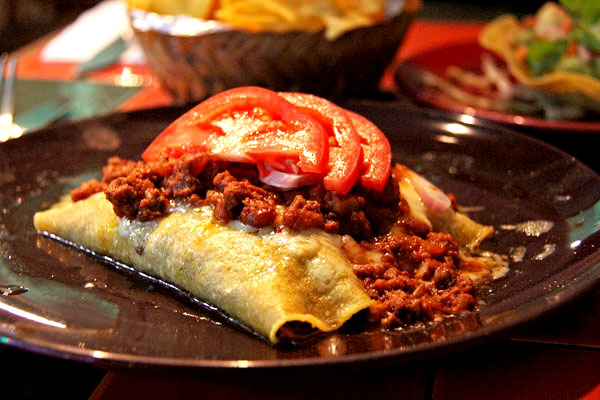 Chili con carne avec tortilla Wraps