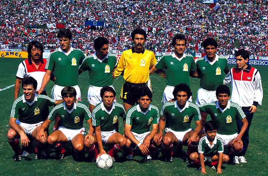 Coupe du monde 1986 équipe mexicaine Mexique