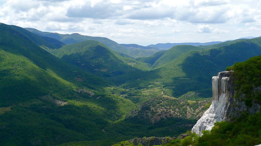 Chutes d'eau de Hierve el Agua, Oaxaca au Mexique