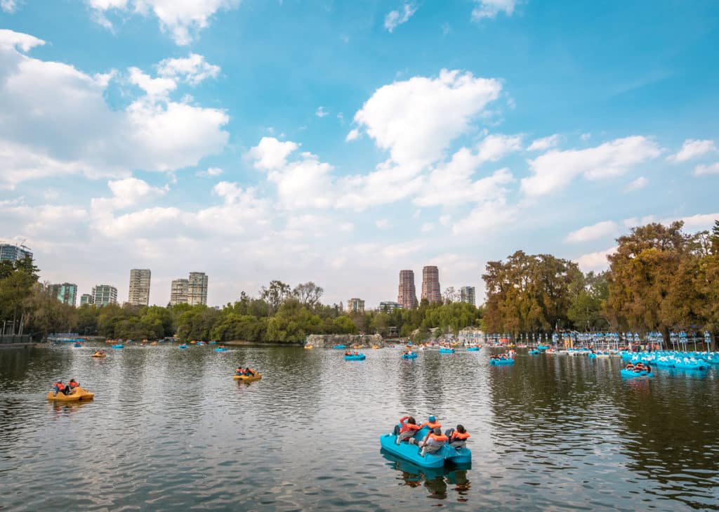 Forêt de Chapultepec au Mexique