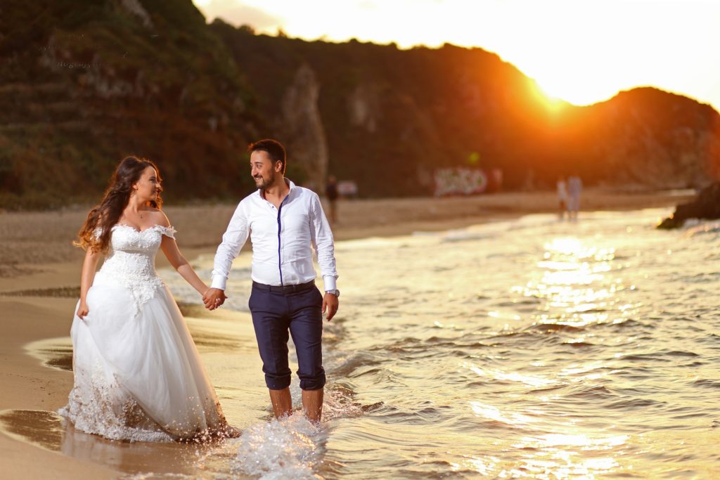 Photographe mariage Mexique Plage Coucher de soleil