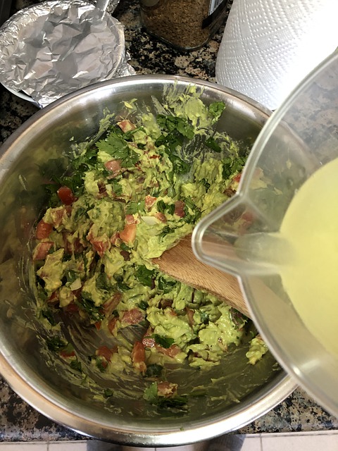 Healthy Guacamole avec peu de calories