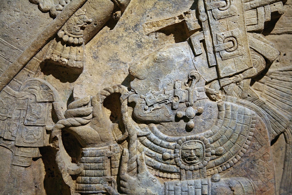 Les hiéroglyphes de Yaxchilan Chiapas