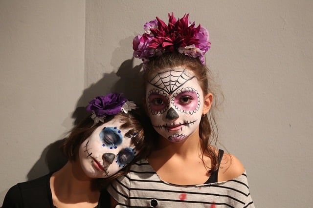 Tuto Maquillage enfant pour fête des morts