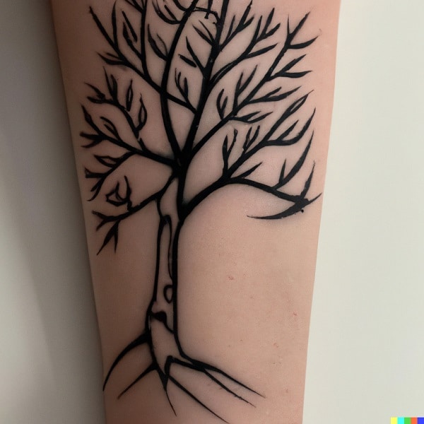 Photo de Tatouage arbre de vie pour femme