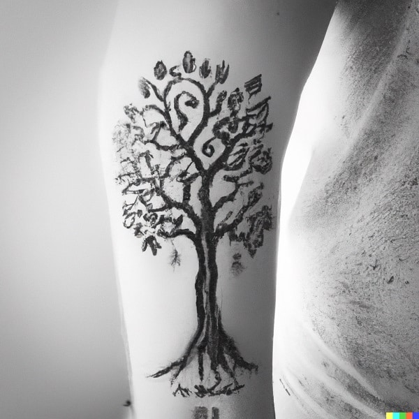 Photo de Tatouage arbre de vie pour homme