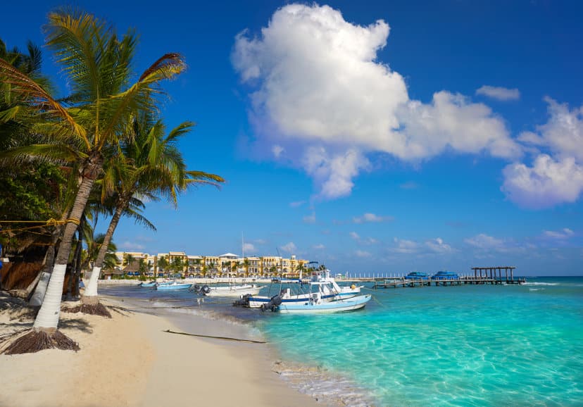 Playa del Carmen beach in Riviera Maya